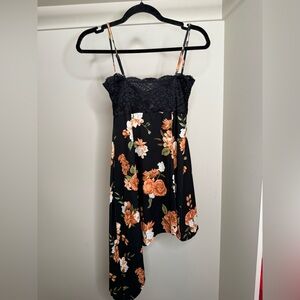 WeWoreWhat Black Floral Lace Dress
